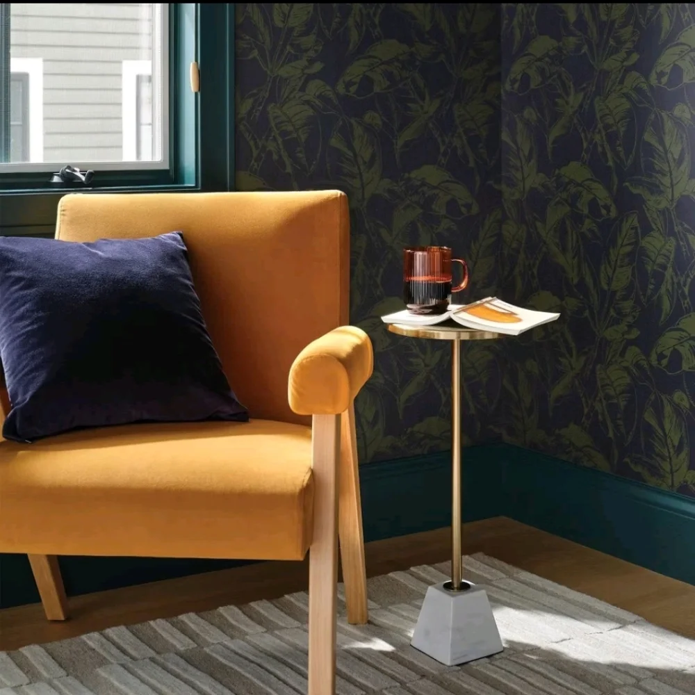 Threshold - Ficus Navy Wallpaper